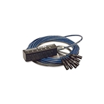 Whirlwind MS-6-M-NR-025, Snake - 6 XLR inputs, no returns, 25'