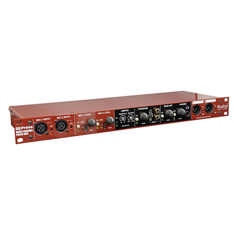 SE Systems Radial mPress, Pressbox master section, 2 mic inputs