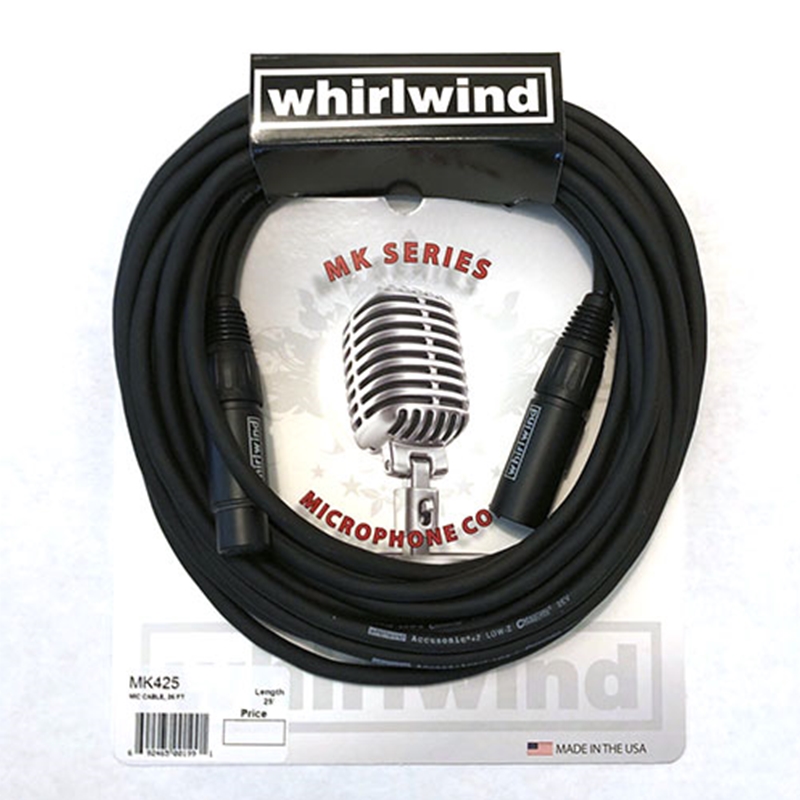 SE Systems Whirlwind MK425, Cable Microphone, 25',