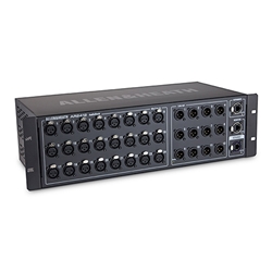 Allen & Heath AR2-2412-BLK, 24in x 12out Remote AudioRack, dSNAKE I/O for expansion, 3 RU, 48kHz