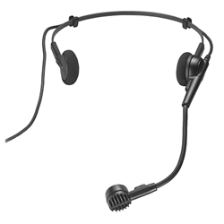 Audio-Technica PRO-8HECW, Hypercardioid dynamic headworn microphone with  locking 4-pin HRS-type connector