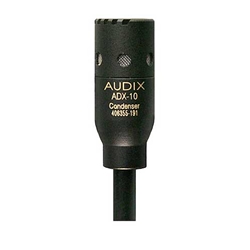 Audix ADX10, MIC, LAVALIER, CARD,W/3' CBL, TO 3 PIN M