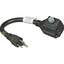Furman Pro ADP-1520B, NEMA 5-20R To NEMA 5-15P Adapter Cord