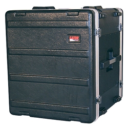 Gator Cases GR-12L, Molded PE Rack Case; Front, Rear Rails; 12U; 19" Deep; Locking
