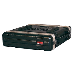 Gator Cases GR-2L, Molded PE Rack Case; Front, Rear Rails; 2U; 19" Deep; Locking