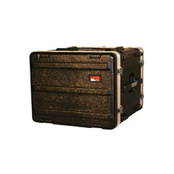 Gator Cases GR-8L, Molded PE Rack Case; Front, Rear Rails; 8U; 19" Deep; Locking