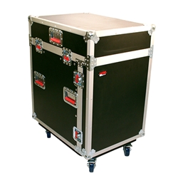 Gator Cases G-TOUR-GRC12X12, ATA Console Wood Flight Rack Case; 12U Top; 12U Bottom