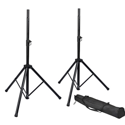Gator Cases RI-SPKRSTDSET, Rok-It Set of Two (2) Tripod Base Speaker Stands