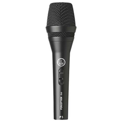 AKG P3 S, Rugged performance microphone designed for backing vocals and instruments, with on/off switch