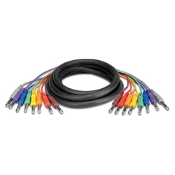 Hosa CPP-805, Unbalanced Snake, 1/4 in TS to Same, 5 m