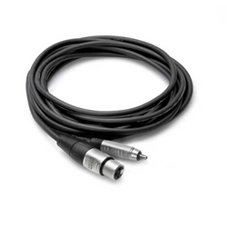 Hosa HXR-005, Pro Unbalanced Interconnect, REAN XLR3F to RCA, 5 ft