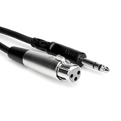 Hosa STX-110F, Balanced Interconnect, XLR3F to 1/4 in TRS, 10 ft