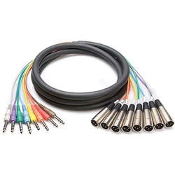 Hosa STX-804M, Balanced Snake, 1/4 in TRS to XLR3M, 4 m