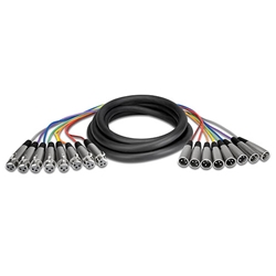 Hosa XLR-802, Balanced Snake, XLR3F to XLR3M, 2 m