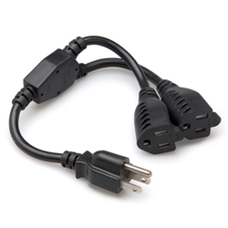 Hosa YAC-407, Power Extension Y Cable, 1.5 ft