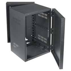 Atlas Sound 324-15, 19 inch Wide Opening Stand-Alone Wall Cabinet, 15 inch D Center Section - 24 RU