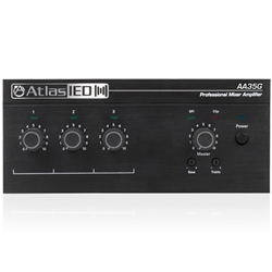 Atlas Sound AA35G, 3-Input, 35-Watt Mixer Amplifier with Global Power Supply