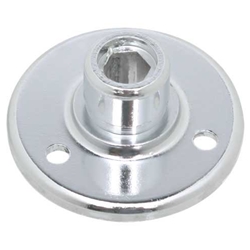 Atlas Sound AD-12B, Surface Mount Male Mic Flange 5/8 inch-27 Thread