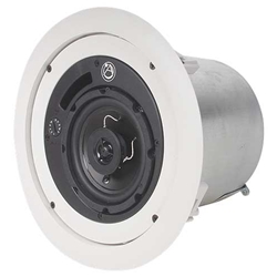 Atlas Sound FAP42T, 4" Coaxial In-Ceiling Speaker with 16-Watt 70/100V Transformer and Ported Enclosure