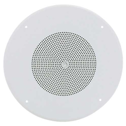 Atlas Sound SD72W, 8" Dual Cone In-Ceiling Speaker with 25V/70V 5-Watt Transformer and 62-8 Baffle