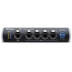PreSonus SW5E, 5-Port AVB Switch with PoE