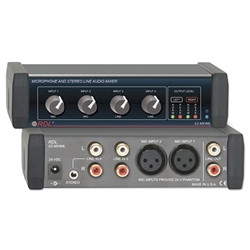 Radio Design Labs EZ-MX4ML, Mic and Stereo Line Audio Mixer - 4X1