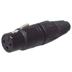 Neutrik NC3FX-BAG, Black Female XLR Connector