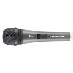 Sennheiser E 835-S, 004514, Handheld microphone with on/off switch.