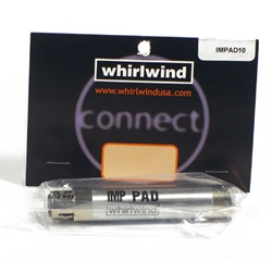 Whirlwind IMPAD10, Attenuator - XLR inline barrel, 10dB