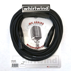 Whirlwind MK425, Cable - Microphone, 25',