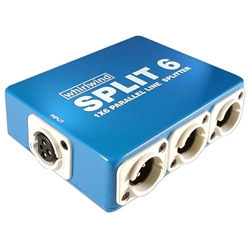 Whirlwind SPLIT 6, Splitter - Line level, 1 XLRF in, 6 XLRM parallel outs