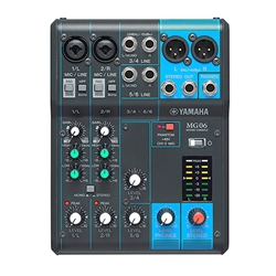 Yamaha MG06, 6-input stereo mixer