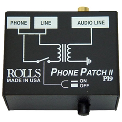 Rolls PI9, Phone Patch RJ11 to RCA or 1/8" mini