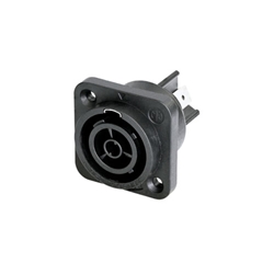 Neutrik NAC3FPX-TOP, Appliance outlet connector, 1/4" flat tab terminals. Replaces NAC3FPX