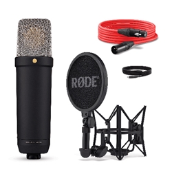 Rode Microphones NT1 5th Generation, Hybrid Studio Condenser Microphone, Black
